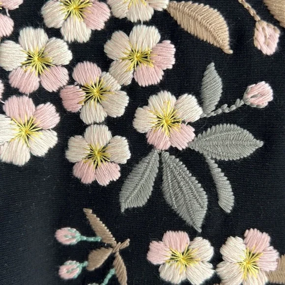 NWOT Ted Baker Ellan Collared Embroidered Mini Dress, Size 5 (US 12) - Picture 3 of 9